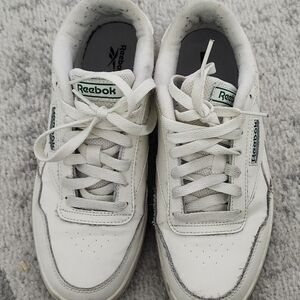 Reebok White and Green Men's Shoes